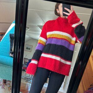 Oversized striped sweater